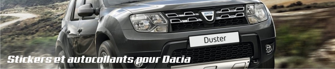 Stickers et autocollants pour Dacia