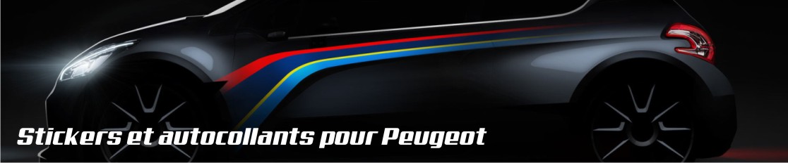 Stickers et autocollants pour Peugeot