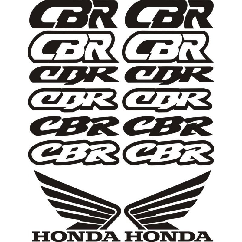 HONDA CBR Stickers - Planche Autocollants Honda 45
