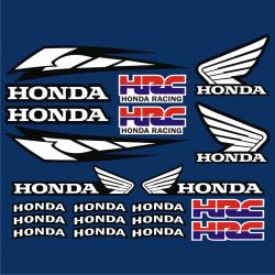 HONDA Kit déco HRC Stickers - Planche Autocollants Honda 47