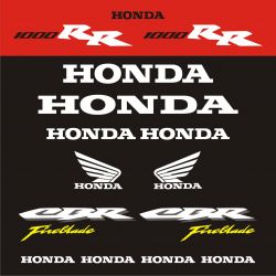 HONDA CBR Fireblade 2006 Stickers - Planche Autocollants Honda 52