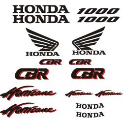 HONDA CBR 1000 Hurricane Kit déco Stickers - Planche Autocollants Honda 57