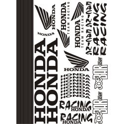 HONDA Kit déco Stickers - Planche Autocollants Honda 59