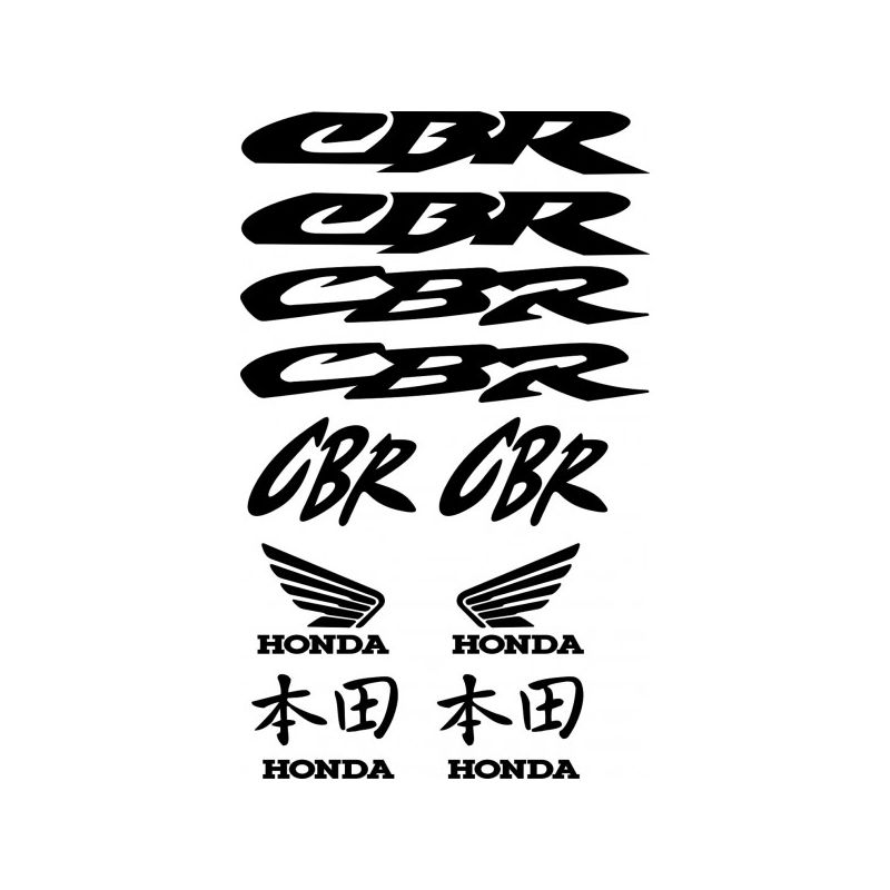 HONDA CBR Japan Kit déco Stickers - Planche Autocollants Honda 66