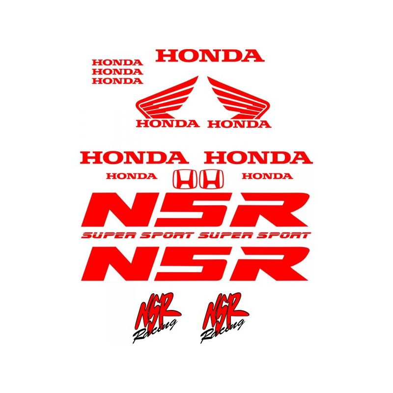 HONDA NSR Kit déco Stickers - Planche Autocollants Honda 69