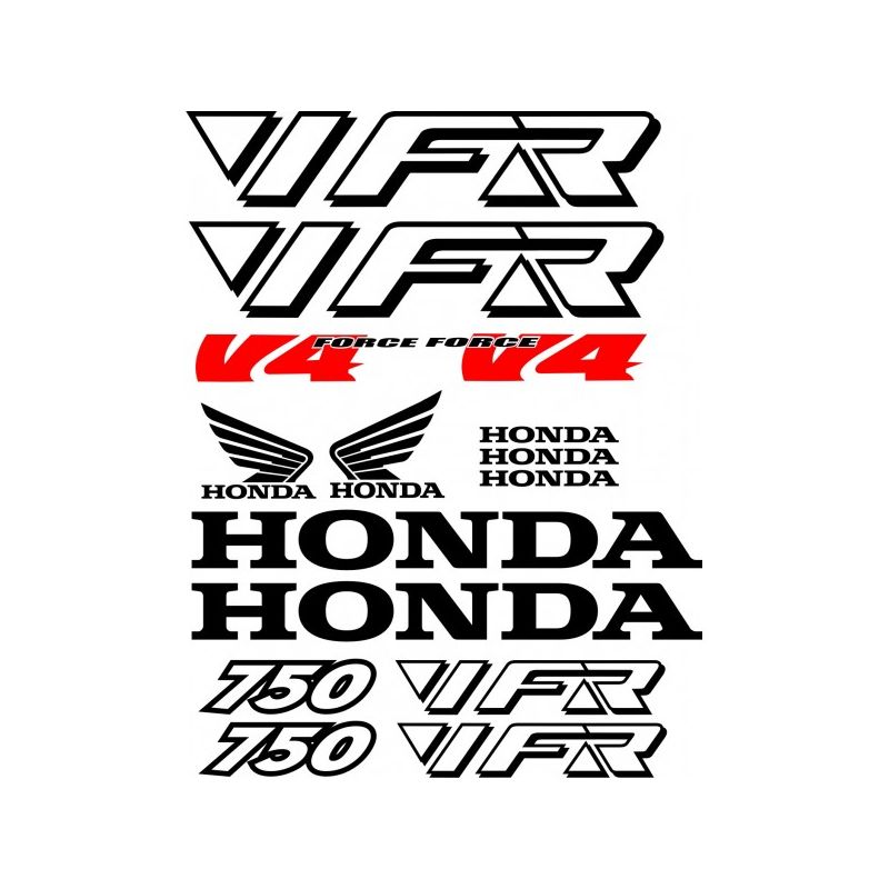 HONDA VFR V4 Kit déco Stickers - Planche Autocollants Honda 73
