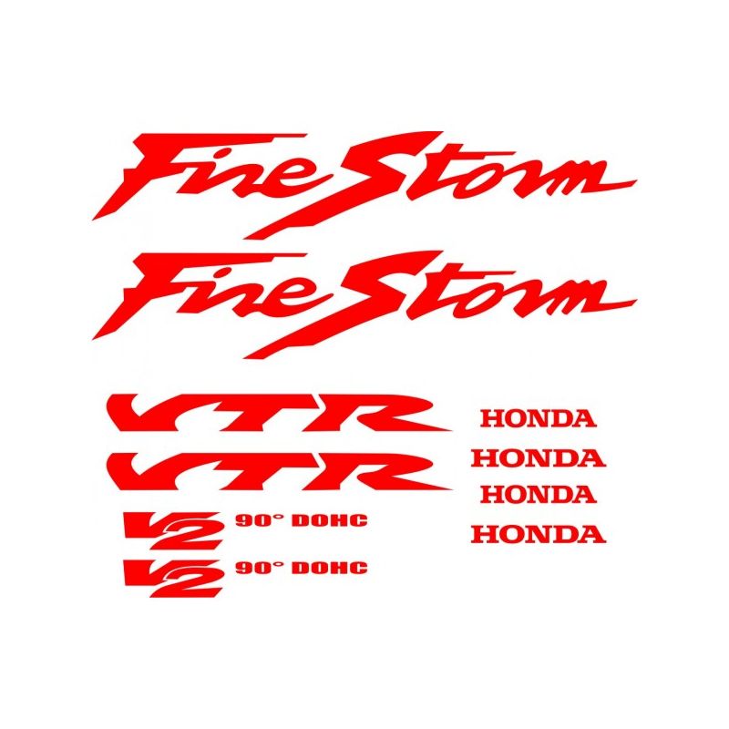 HONDA VTR Kit déco Stickers - Planche Autocollants Honda 74