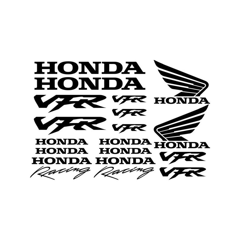 HONDA VFR Racing Kit déco Stickers - Planche Autocollants Honda 76
