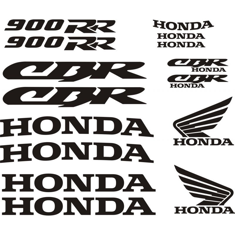 HONDA CBR 900RR kit Stickers - Planche Autocollants Honda 80