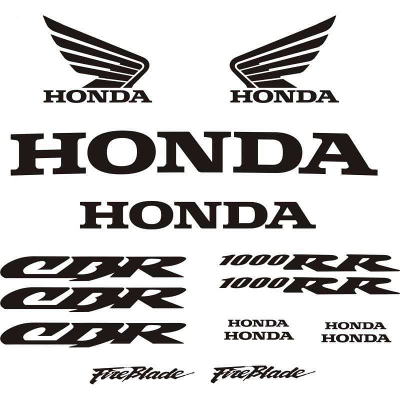 HONDA CBR 1000RR kit Stickers - Planche Autocollants Honda 84