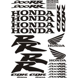 HONDA '99 style, 900RR kit Stickers - Planche Autocollants Honda 90