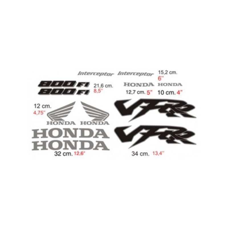 HONDA VFR R kit Stickers - Planche Autocollants Honda 91