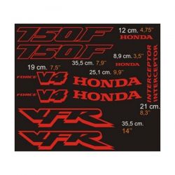 HONDA VFR750F VFR Interceptor kit Stickers - Planche Autocollants Honda 92