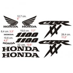 HONDA 1100 CBR XX kit Stickers - Planche Autocollants Honda 95