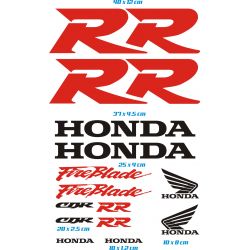 Honda CBR RR Fireblade Stickers - Autocollants Honda CBR RR Fireblade