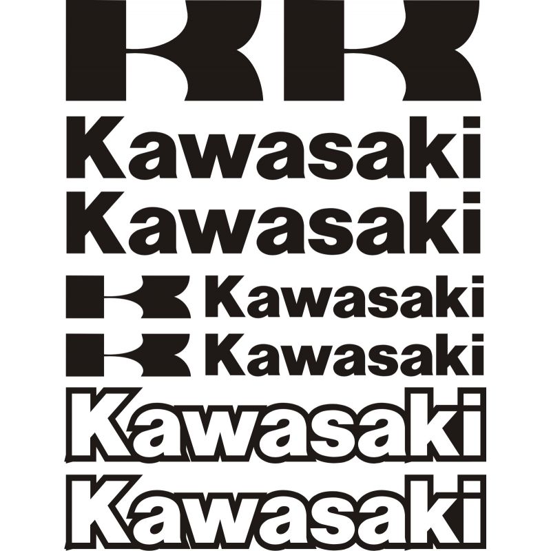 Kit déco et planche stickers Kawasaki