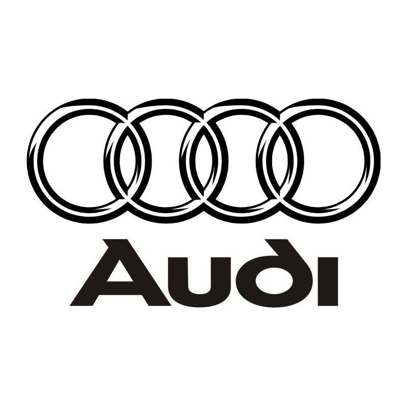 Audi Sticker autocollant - Taille et coloris au choix
