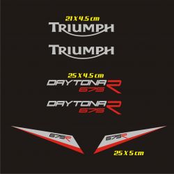 Triumph 675R Daytona Kit Stickers - Autocollants Triumph 37
