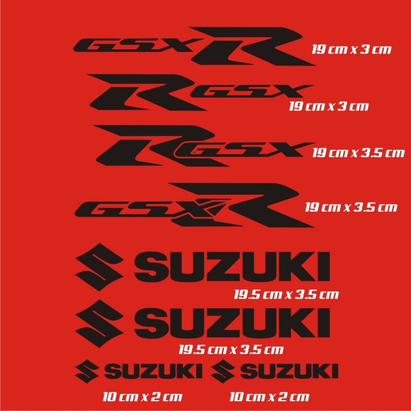 Suzuki GSXR Stickers - Planche Autocollants Suzuki 14