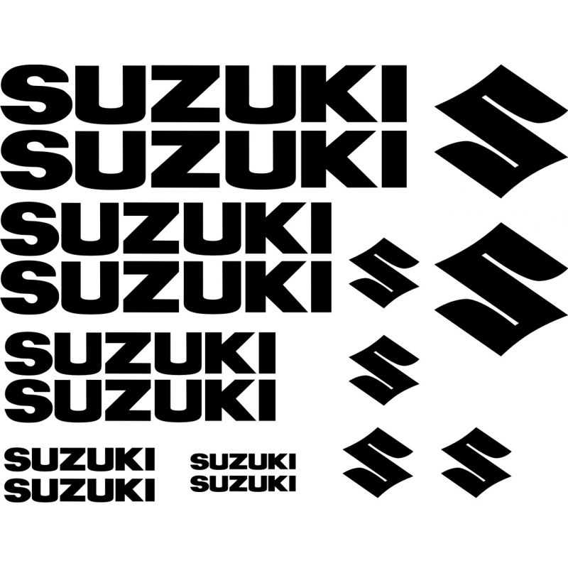 Suzuki 16 Stickers - Autocollants Suzuki 65