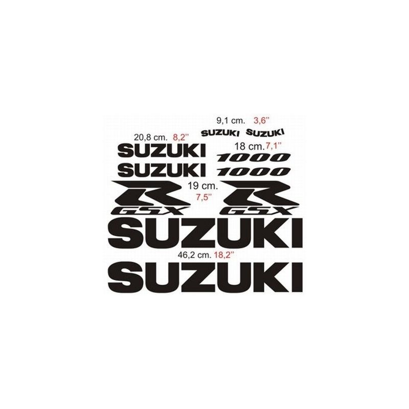 Suzuki GSXR 1000 - 2002 Stickers - Autocollants Suzuki 72