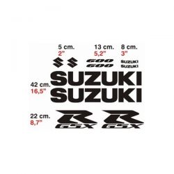 Suzuki GSXR 600 - 2004 Stickers - Autocollants Suzuki 74