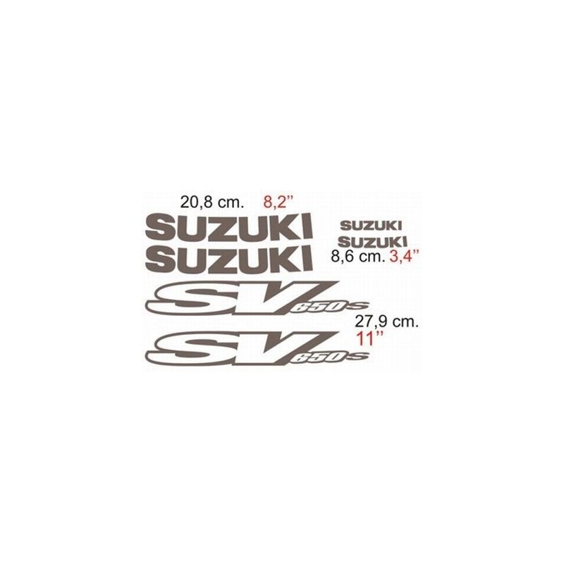 Suzuki SV650 - 2001 Stickers - Autocollants Suzuki 75