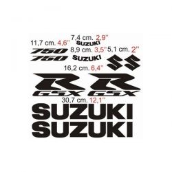 Suzuki 750 GSXR - 2006 Stickers - Autocollants Suzuki 77