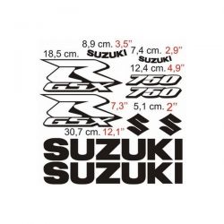 Suzuki 750 GSXR - 2006 Stickers - Autocollants Suzuki 78