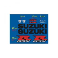 Suzuki GSXR750 - 2004 Stickers - Autocollants Suzuki 82