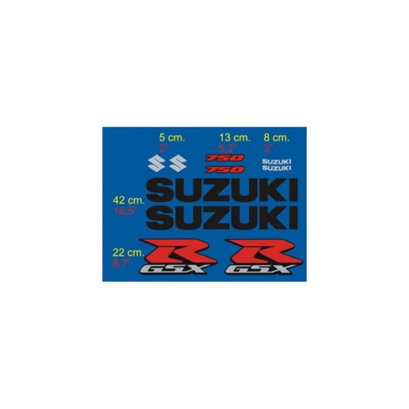 Suzuki GSXR750 - 2004 Stickers - Autocollants Suzuki 82