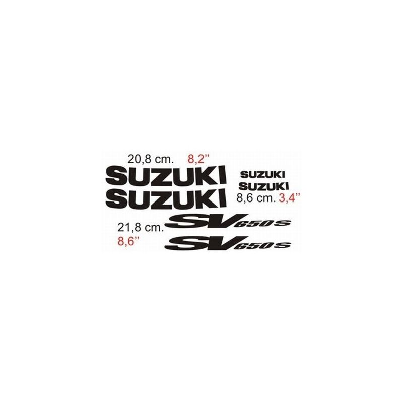 Suzuki SV 650 - 2001 Stickers - Autocollants Suzuki 83