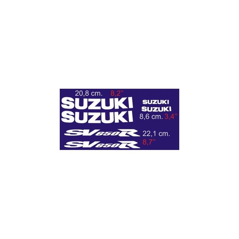 Suzuki SV 650 - 2001 custom Stickers - Autocollants Suzuki 85