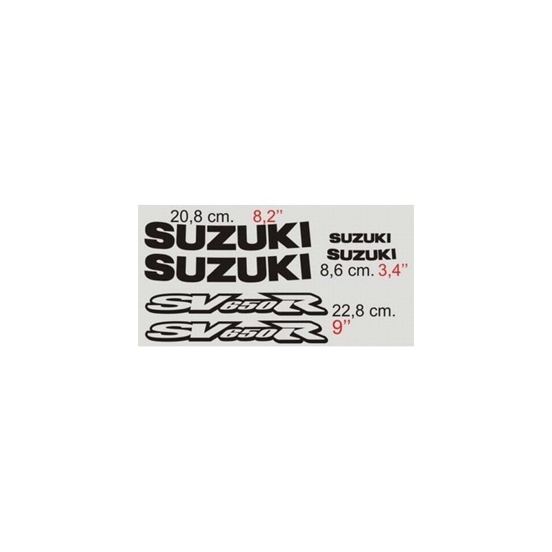 Suzuki SV 650 - 2001 custom Stickers - Autocollants Suzuki 86
