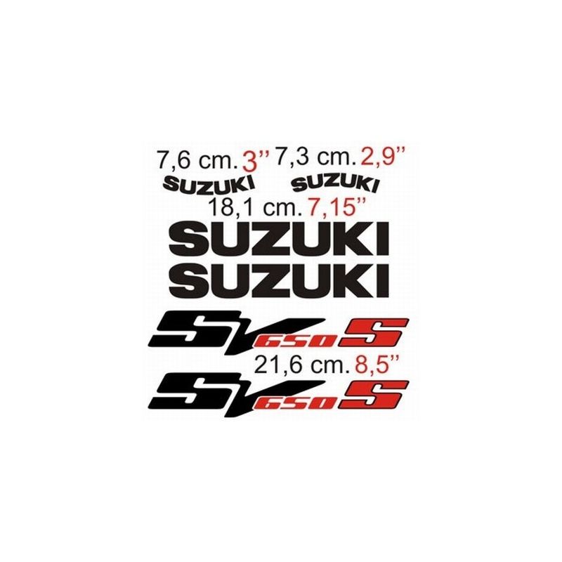 Suzuki SV 650 - 2003 Stickers - Autocollants Suzuki 88
