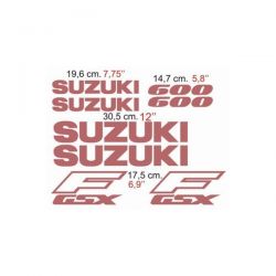 Suzuki GSX-F 600 Stickers - Autocollants Suzuki 90