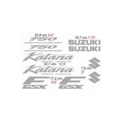 Suzuki 750 Katana - 1998 Stickers - Autocollants Suzuki 93