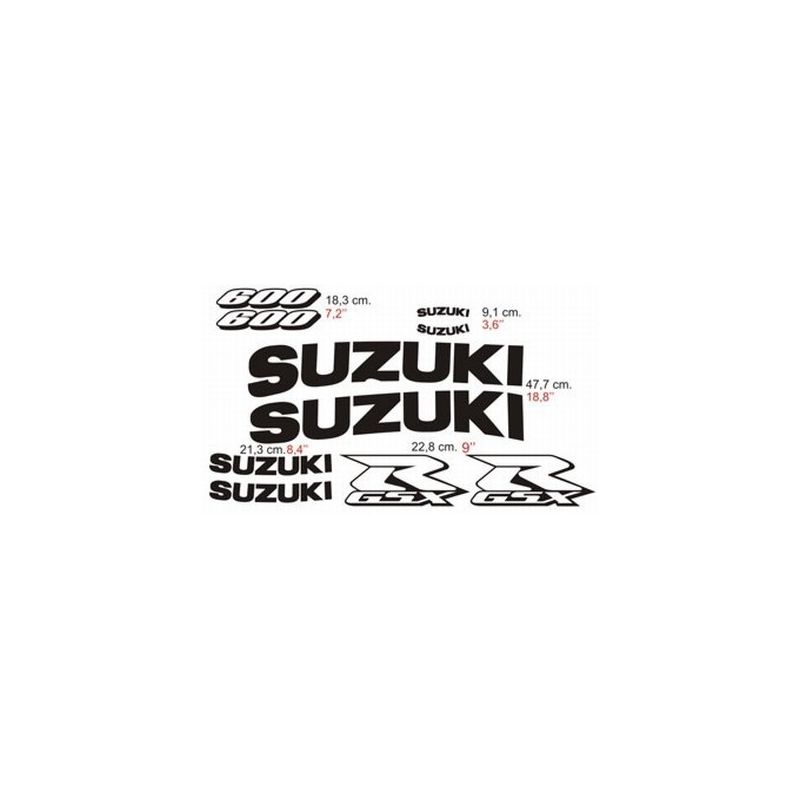 Suzuki GSXR 600 2001 - Stickers - Autocollants Suzuki 107