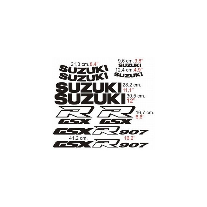 Suzuki GSXR 907 - 1991 Stickers - Autocollants Suzuki 114