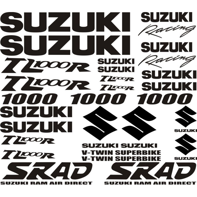 Suzuki 1000 TLR - SRAD Stickers - Autocollants Suzuki 115