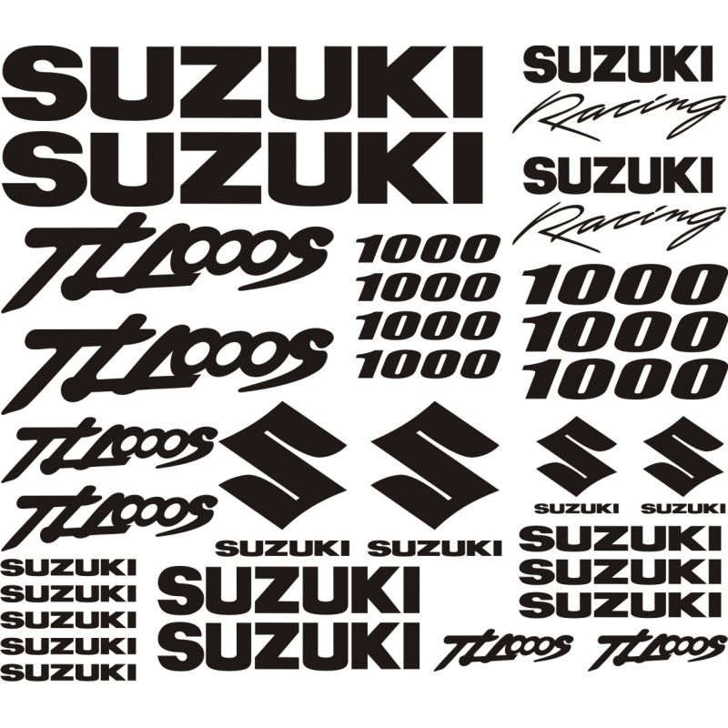 Suzuki 1000 TLS Stickers - Autocollants Suzuki 116