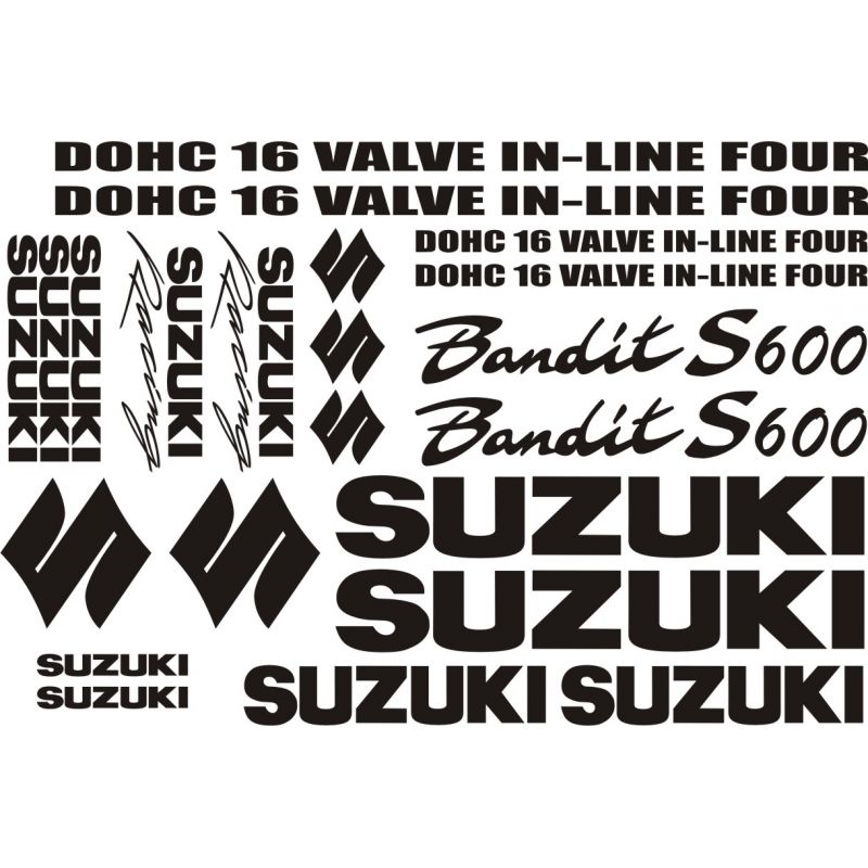 Suzuki 600 Bandit S Stickers - Autocollants Suzuki 119
