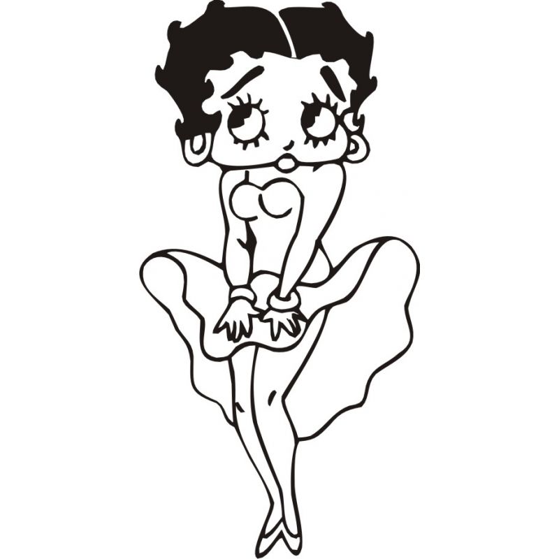 Dessin adhésif - Sticker Cartoon Betty 69