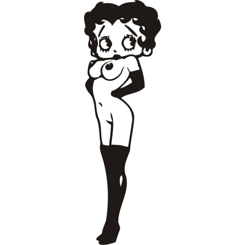 Dessin adhésif - Sticker Cartoon Betty 73