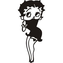 Dessin adhésif - Sticker Cartoon Betty 77