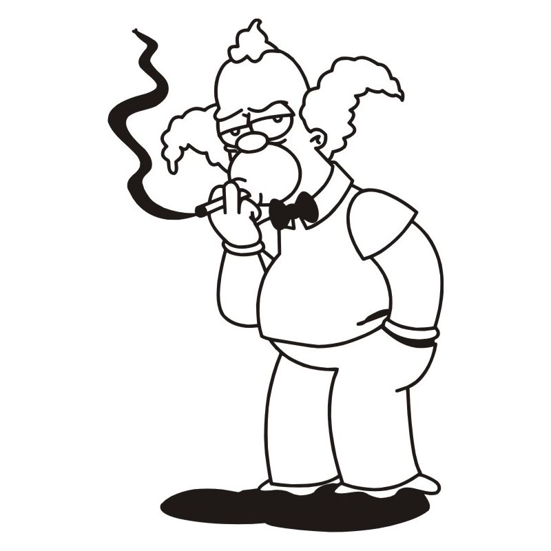 Dessin adhésif - Sticker Cartoon Bart 121