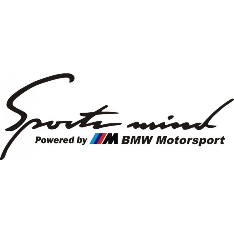 Autocollant Sports Mind BMW Motorsport
