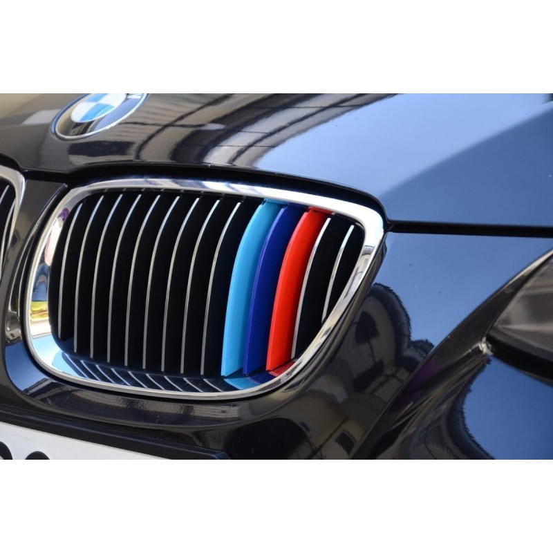 Bandes tricolores pour calandre BMW