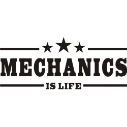Mechanics is Life - Sticker autocollant