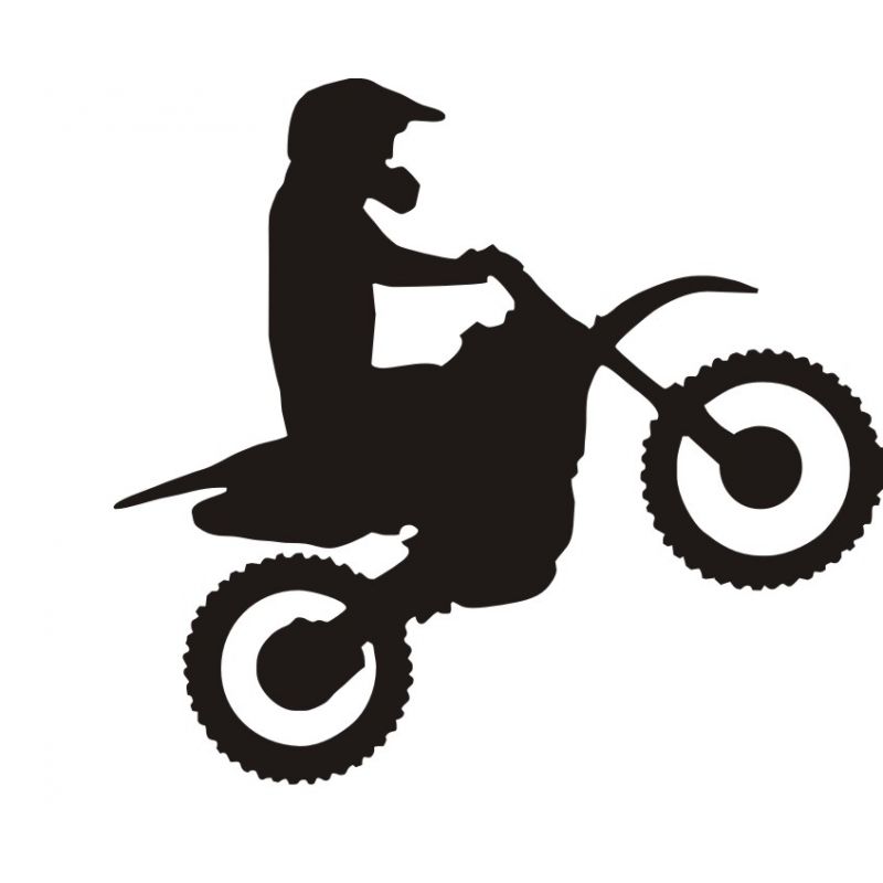 Moto Cross - Sticker autocollant